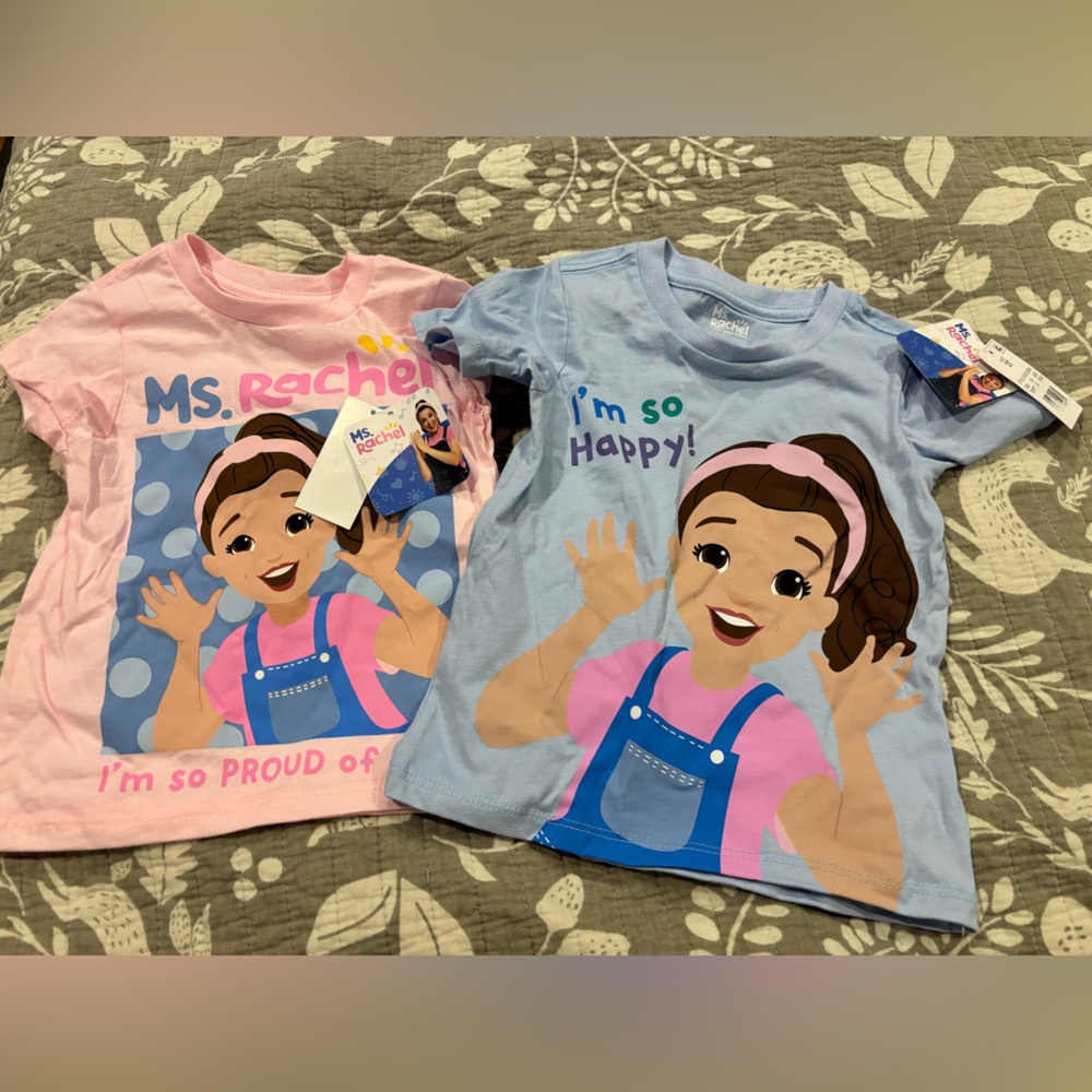 NWT Ms Rachel Short Sleeve Tops - Pink & Light Blue